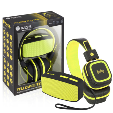 Ngs Yellow Artica JellyCasque Stéréo sans fil Bluetooth 2.1