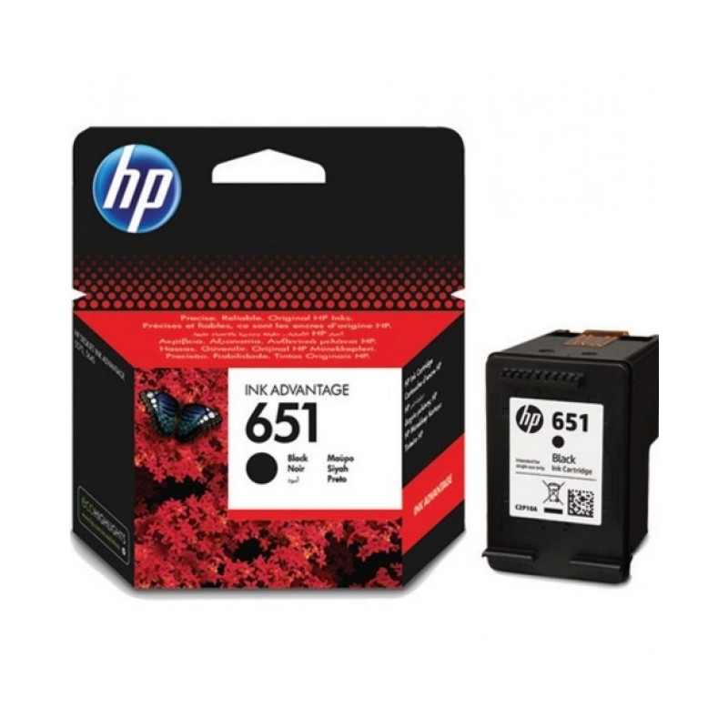 HP CARTOUCHE 651 NOIR HP C2P10AE HP CARTOUCHE 651 NOIR HP C2P10AE