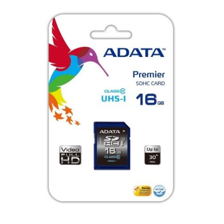 ADATA_ASDH16GUICL4 AUSDH16GCL4-RA1  MICRO SD CARD ADATA 16GB AVEC ADAPTATEUR CLASS 4