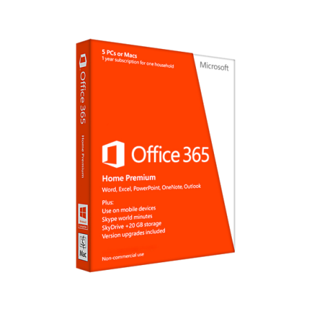 Office 365 Home ( Famille ) Premium 32/64 francais Subscr 1an 5P 6GQ-00681  Afrique du Nord 