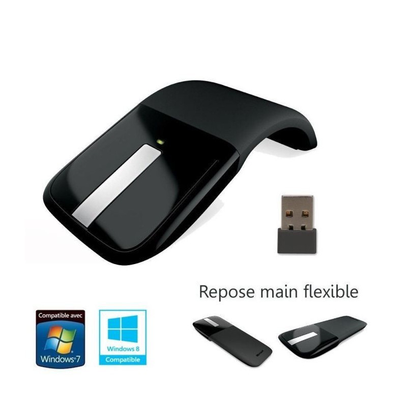 Souris sans fil Microsoft Arc Wireless Mouse prix Maroc