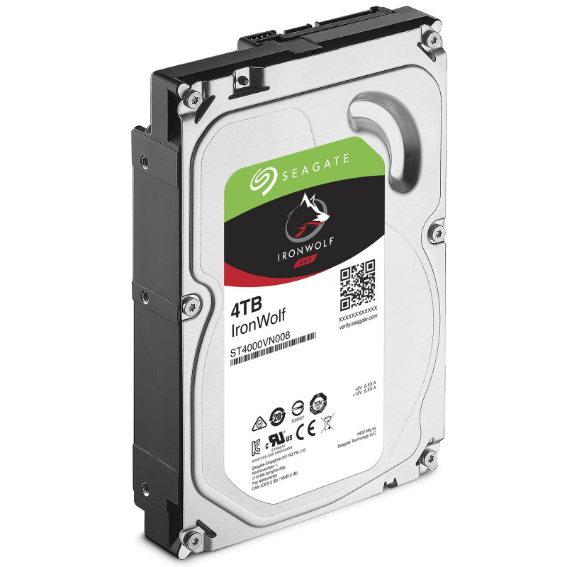 Disque dur Seagate 4To interne NAS HDD IRONWOLF 64 Mo 3,5- ST4000VN008