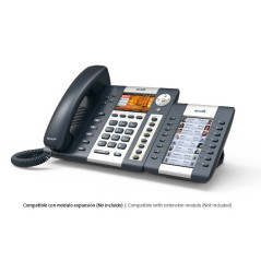 Téléphone IP ATCOM A48W (WiFi, 4-SIP, PoE, coleur)